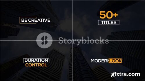 Videoblocks - 50+ Minimal and Elegant Titles Animation Pack | After Effects