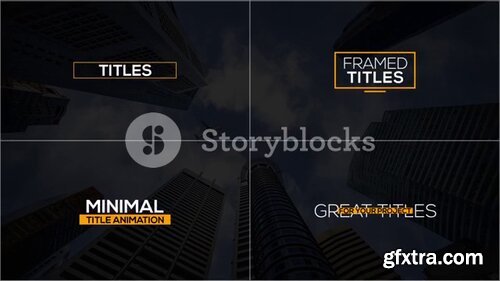 Videoblocks - 50+ Minimal and Elegant Titles Animation Pack | After Effects