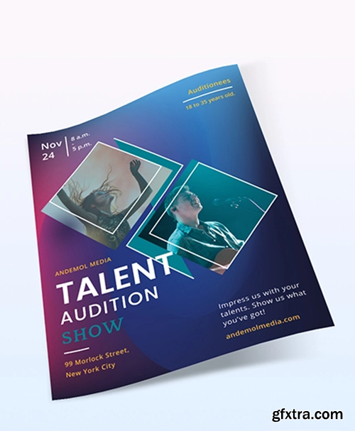 Sample-Talent-Audition-Show-Flyer