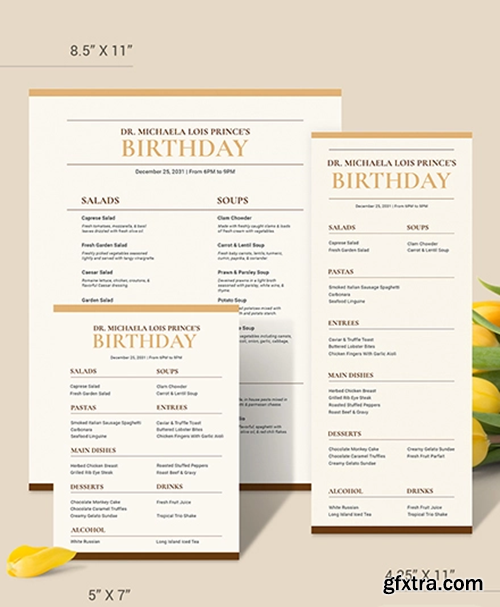 Classy-Classic-Birthday-Menu-Download