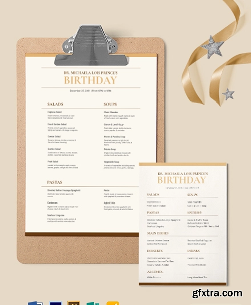 Classy-Classic-Birthday-Menu-Template