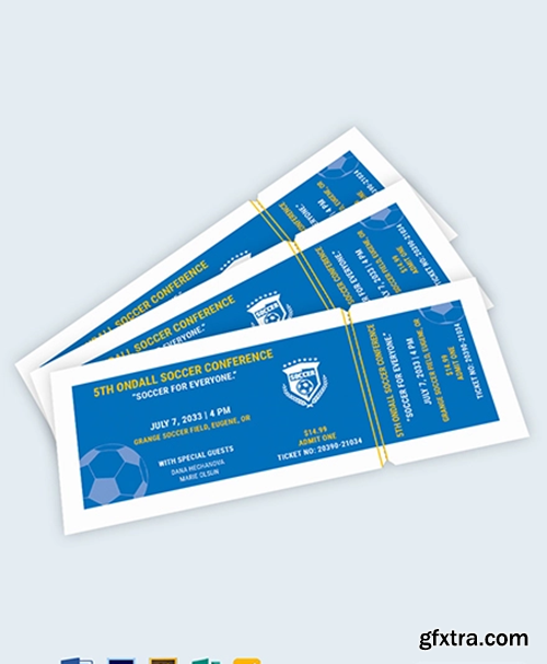 Soccer-Field-Reserved-Event-Ticket-Template