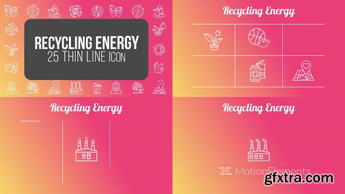 me14681039-recycling-energy-thin-line-icons-montage-poster