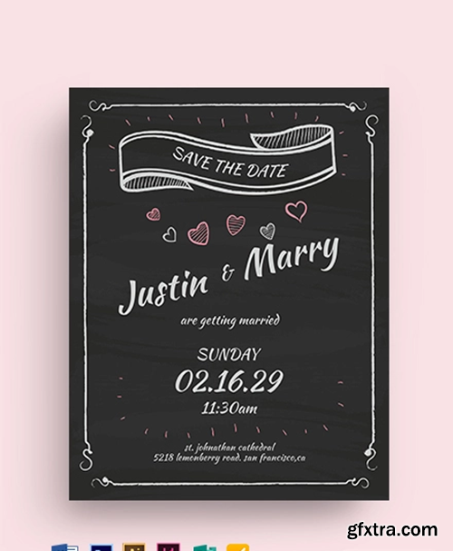 Chalk-Board-Fall-Wedding-Flyer