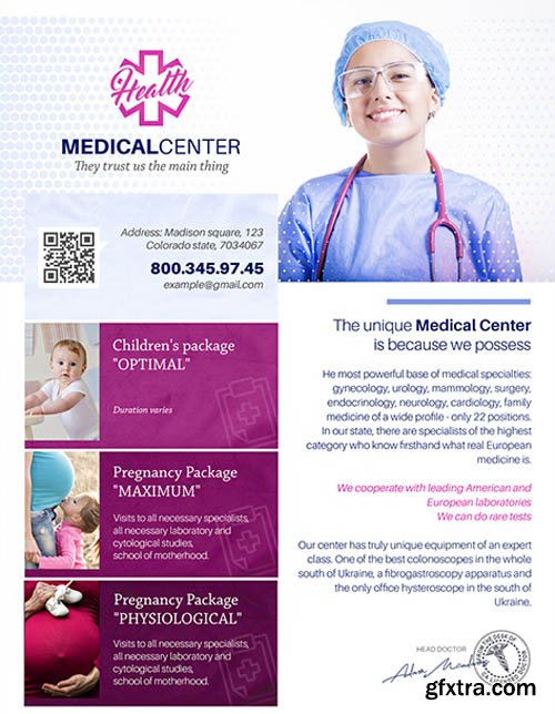 Health Medical Center V2604 2020 Premium PSD Flyer Template