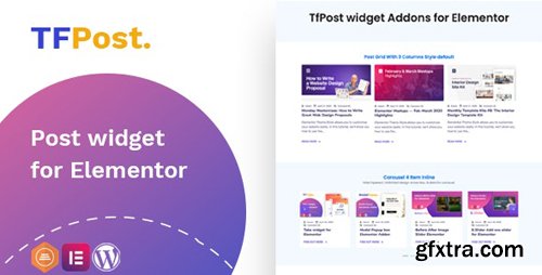 CodeCanyon - TfPost v1.0.1 - Post widget Addons for Elementor - 26449444