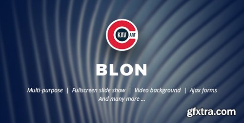 ThemeForest - Blon v1.0 - Personal Portfolio Template (Update: 27 April 20) - 25267874