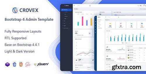 ThemeForest - Crovex v1.0 - Admin & Dashboard Template - 25548354