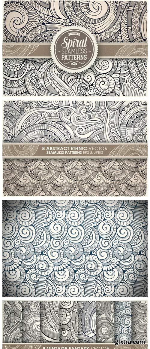 Spiral Seamless Patterns 3975120