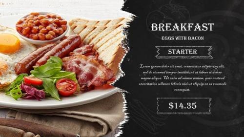 Videohive - Restaurant Dishes Grunge Promo