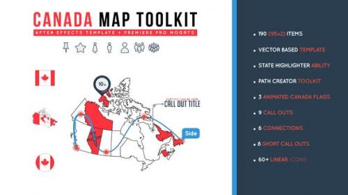 Videohive - Canada Map Toolkit