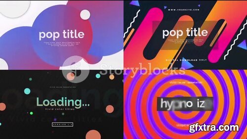 Videoblocks - Pop Titles Pack | After Effects