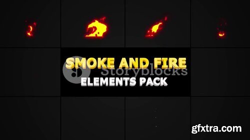 Videoblocks - Smoke And Fire Elements Pack | After Effects