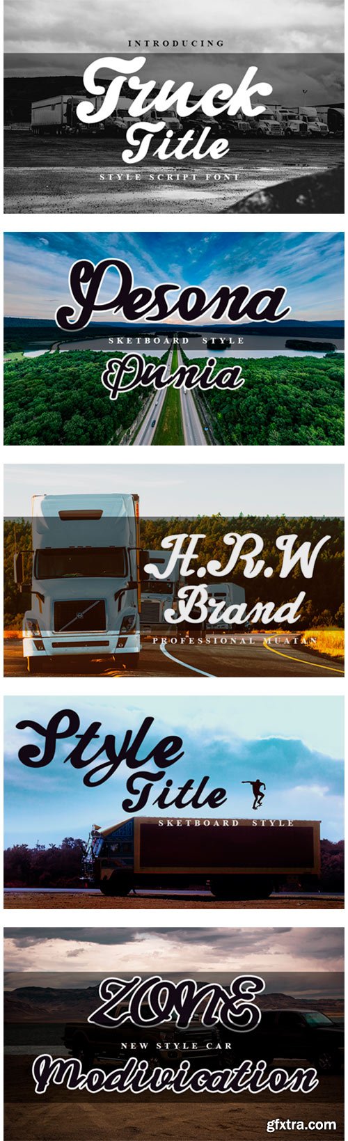 Truck Title Font