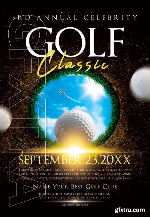 Golf classic - Premium flyer psd template