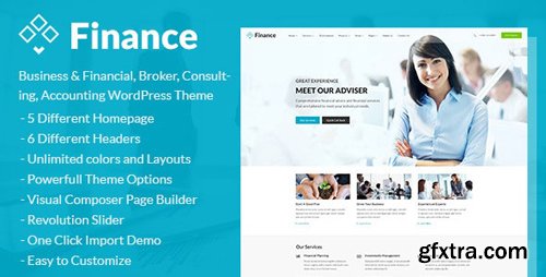 ThemeForest - Finance v1.4.3 - Business & Financial, Broker, Consulting, Accounting WordPress Theme - 17186694