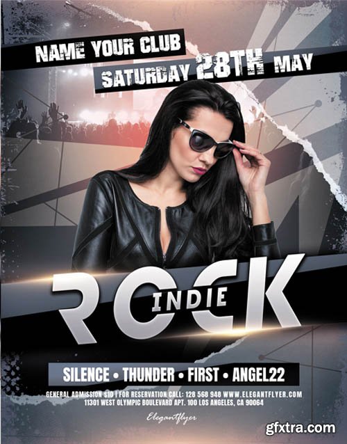 Indie Rock V2604 2020 PSD Flyer Template