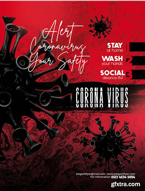 Virus V2604 2020 PSD Flyer Template