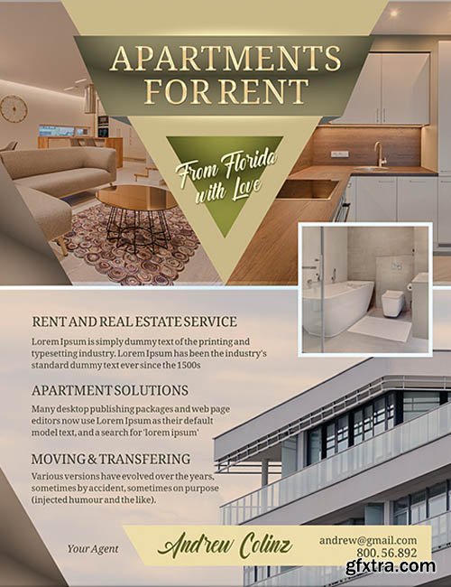 Apartments For Rent V2604 2020 Flyer PSD Template