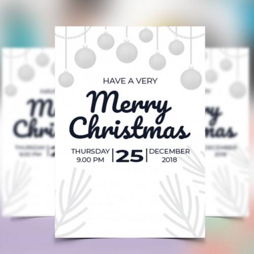 Christmas Party Flyer Premium PSD