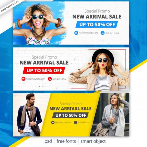 Fashion Sale Facebook Covers Premium PSD