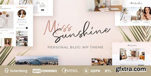 ThemeForest - Miss Sunshine v1.0.1 - Lifestyle & Beauty Women Blog - 23840170