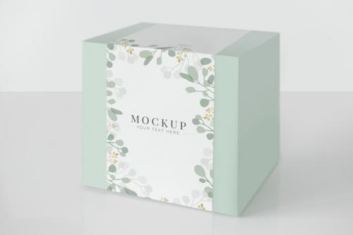 Mint Green Packaging Box Mockup Premium PSD