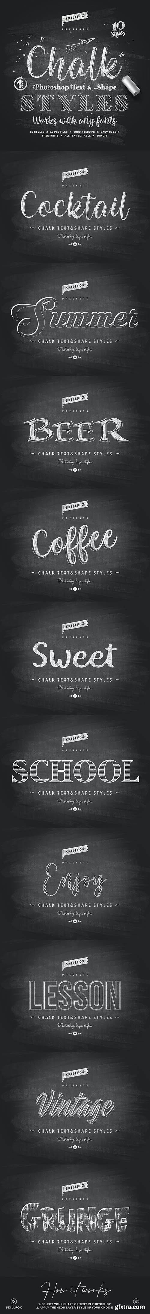 GraphicRiver - Chalk Photoshop Styles 26441132