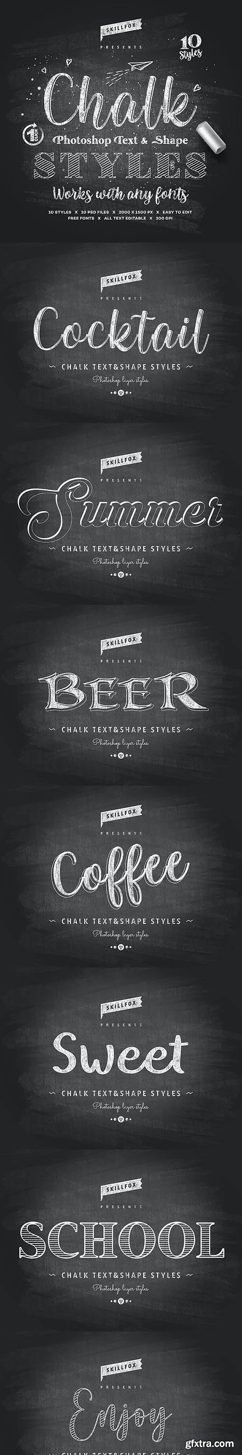 GraphicRiver - Chalk Photoshop Styles 26441132