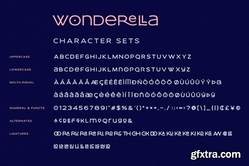 Wonderella - Stylish Ligatures Sans