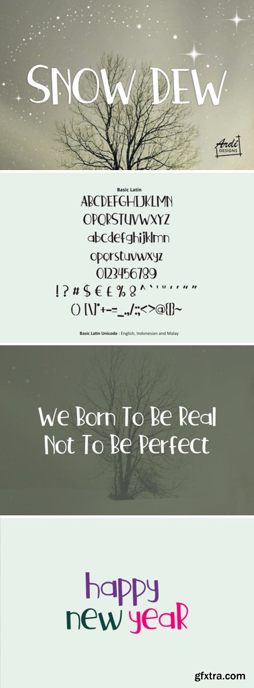 Snow Dew Font