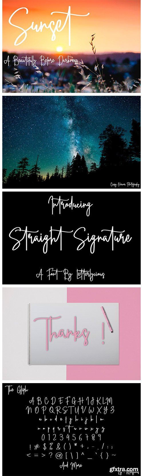 Straight Font