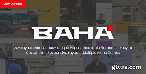 ThemeForest - BAHA v1.0 - Responsive Multi-Purpose HTML Template - 24351618