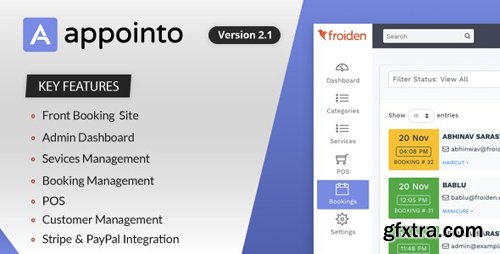 CodeCanyon - Appointo v2.2.2 - Booking Management System - 22989501 - NULLED