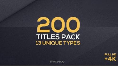 Videohive - 200 Titles Collection