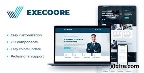 ThemeForest - Execoore v1.4.7 - Technology And Fintech Theme - 23998198