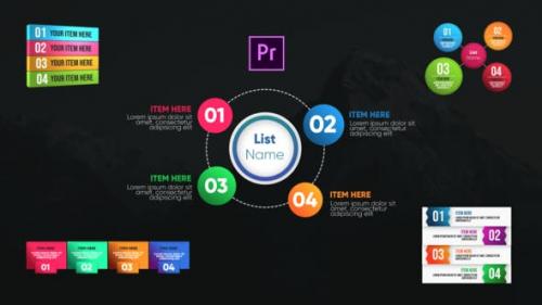 Videohive - Infographic Modern Lists-Premiere Pro