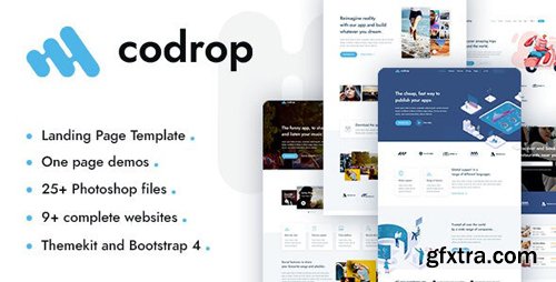 ThemeForest - Codrop v1.0 - App Landing Page And One Page Template - 24484416