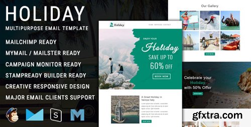 ThemeForest - Holiday v1.0 - Multipurpose Responsive Email Template - 25389003