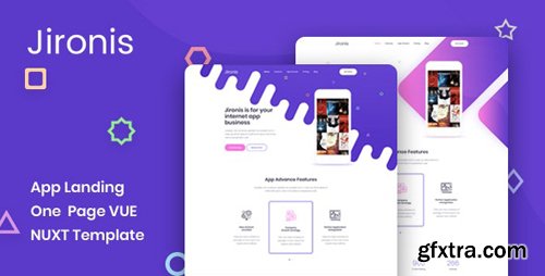 ThemeForest - Jironis v1.0 - Vue Nuxt App Landing One Page Template - 26434987