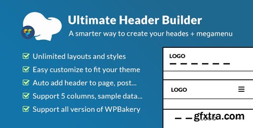 CodeCanyon - Ultimate Header Builder v1.5.6 - Addon WPBakery Page Builder - 21118792