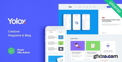 ThemeForest - Yolox v1.0.3 - Modern WordPress Blog Theme for Business & Startup - 23702588