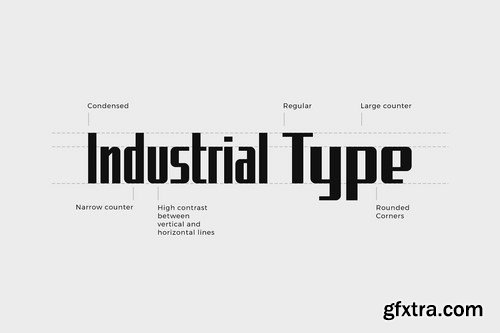 CM - Uphead  Industrial Font 4840690