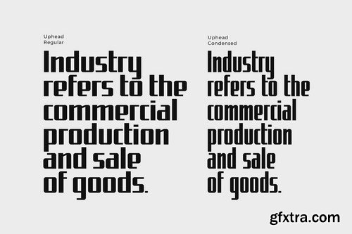 CM - Uphead  Industrial Font 4840690