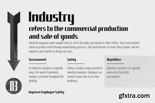 CM - Uphead  Industrial Font 4840690