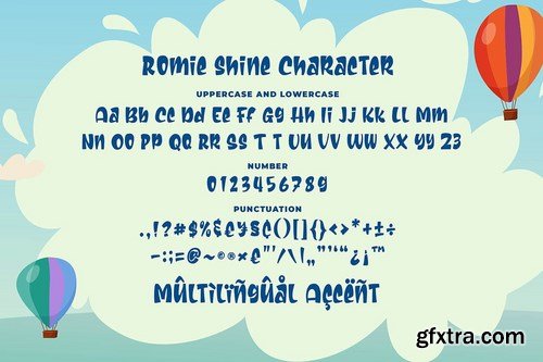 Romie Shine - a Cute Sans Serif Font