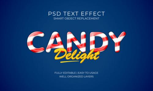 Candy Text Effect Premium PSD