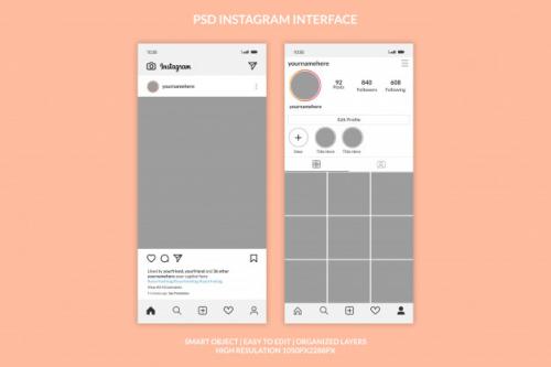 Instagram Post Template Premium Premium PSD