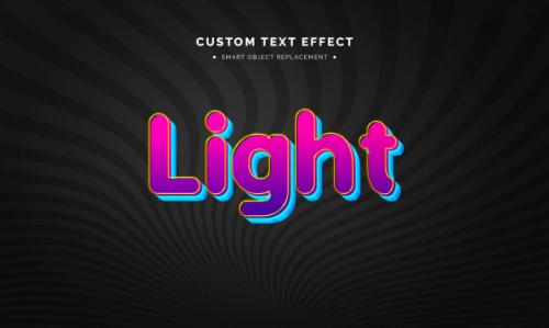 Retro 3d Text Style Effect Premium PSD