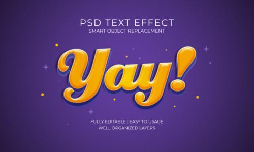 Yay! Text Effect Premium PSD